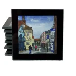 a coaster of Yarmouth on the Isle of Wight by Julia Tanner Art