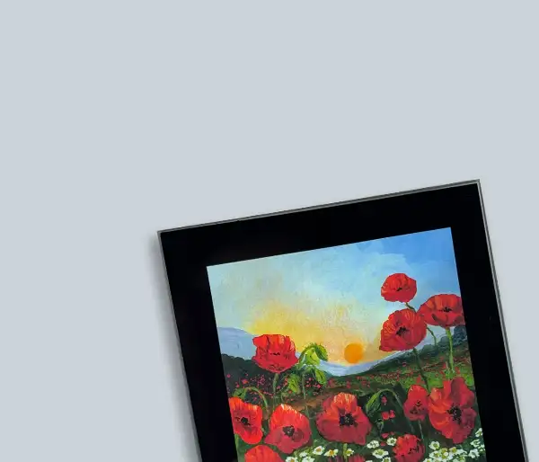 Julia Tanner Glass Coasters HP Panel BG
