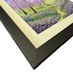 cherry blossom in a black frame