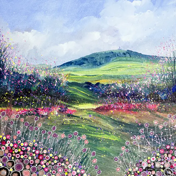 Tennyson Down from Headon Warren Tennyson Down Isle of Wight Art Prints - Image 1