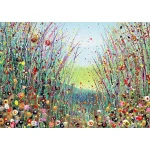 an a2 print of a wildflower meadow by Julia Tanner art