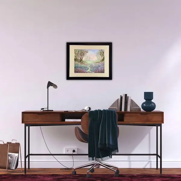 twilight stroll black frame roomest twilight stroll in a black frame by Julia Tanner art