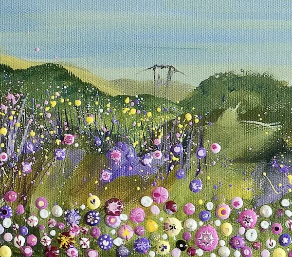 alum bay the isle of wight detail detail from alum bay the Isle of Wight by Julia Tanner Art