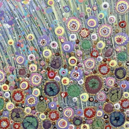 detail of brighter days ahead by Julia Tanner Art