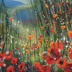 detail from poppies by Julia Tanner Art