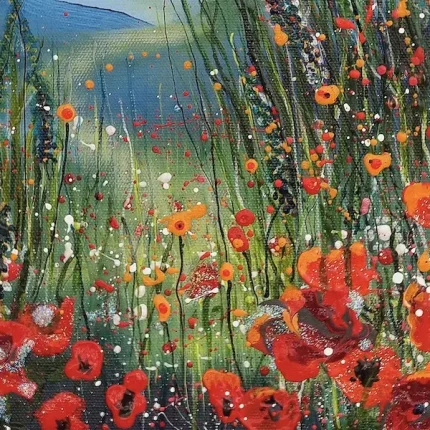detail from poppies by Julia Tanner Art