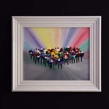 original cycling painting by Julia Tanner Art called speed 2