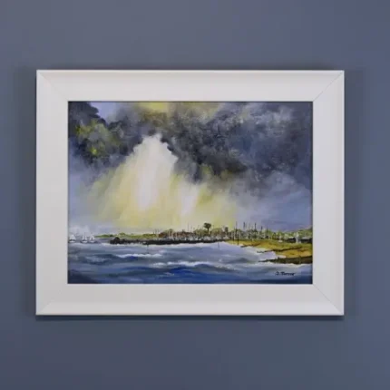 Isle of Wight oil painting by Julia Tanner Art