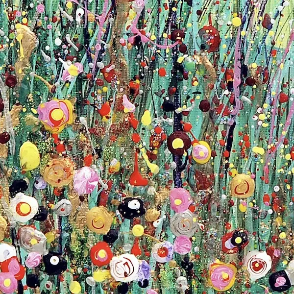 summer meadow detail detail from summer meadow by Julia Tanner Art