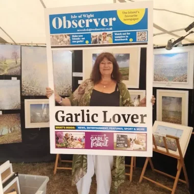 I won a prize at the garlic festival