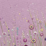 a close up detail of pretty in pink