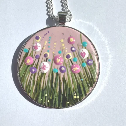 hand painted polymer clay jewellery by Julia Tanner