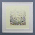 luscious in lemon by Julia Tanner Art lemon original flower meadow painting